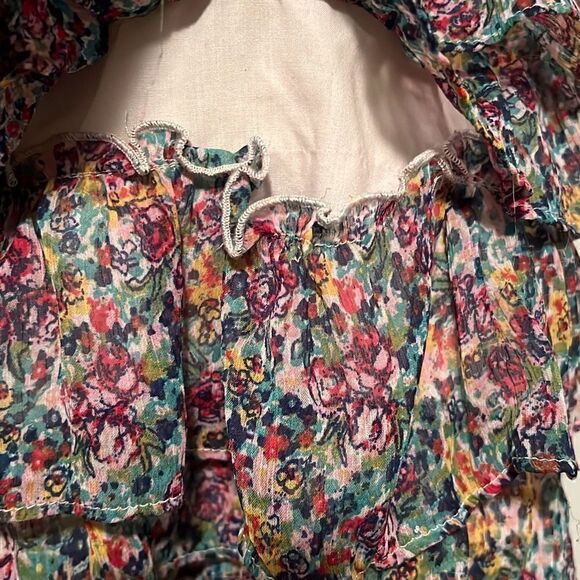 Arizona Jeans Co Girl's Multicolor Layered Floral Ruffle Skort Skirt - Picture 3 of 7